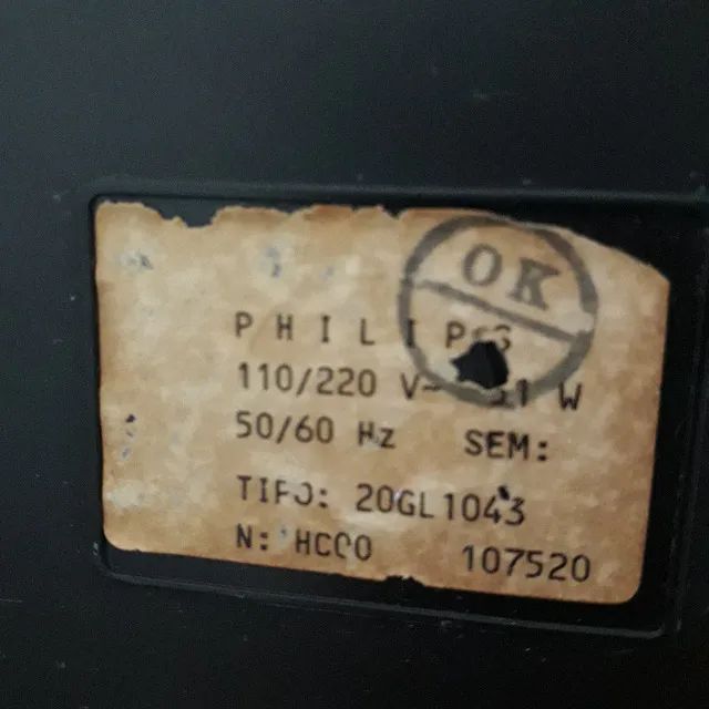 [FUNCIONANDO] TV Philips Antiga CRT Tubo 20 Polegadas Funcionando Perfeitamente 20GL1043 - Foto 5