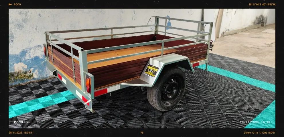 Reboque galvanizado- modelo fazendinha - Foto 3