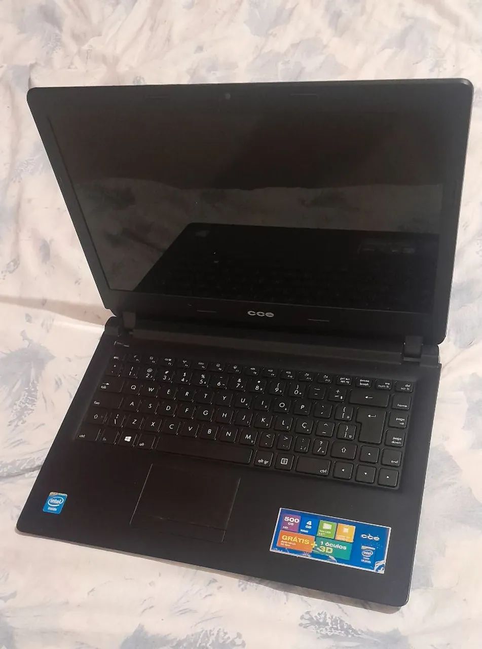 Vendo notebook CCE Windows 8 placa mãe danificada