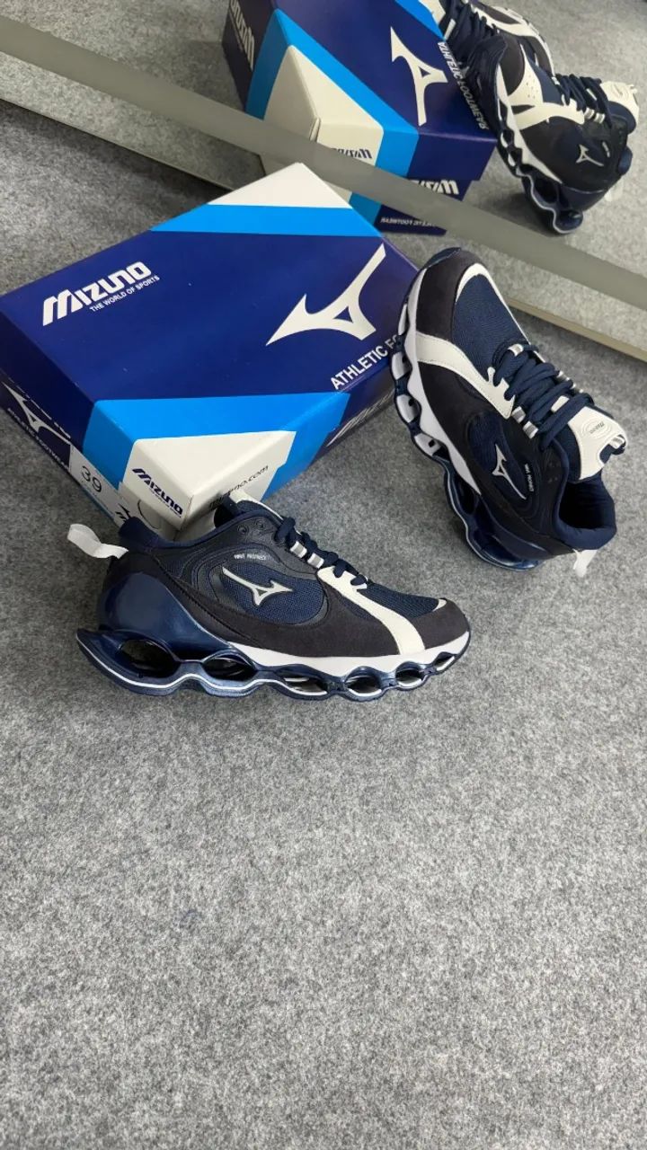  Tenis Mizuno Wave Beta 2 Marinho - Foto 5
