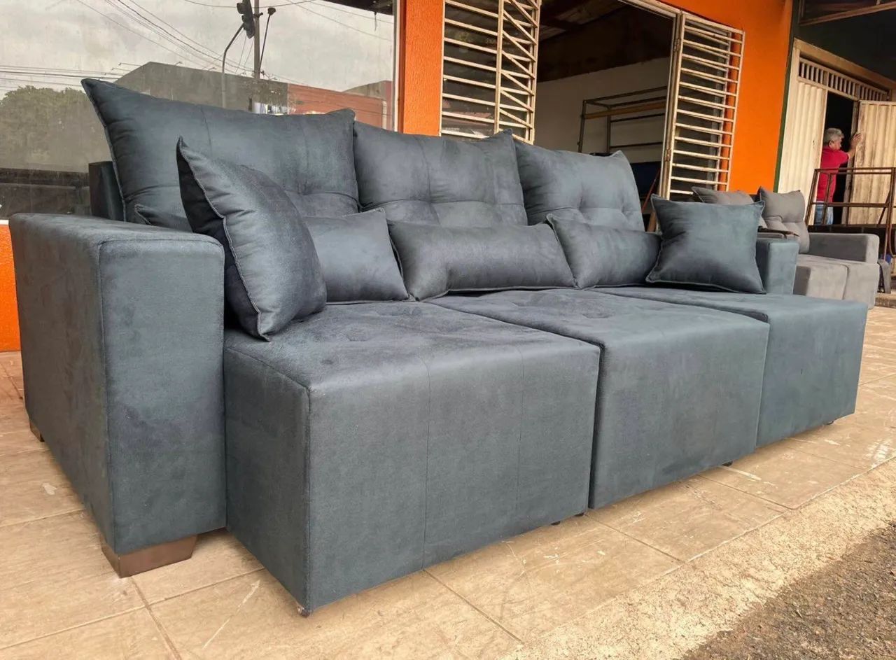 Oferta! Sofá retrátil modelo 3 Lugares  - Foto 4