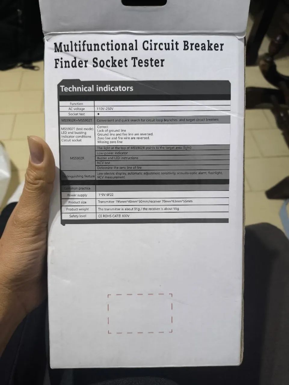 Detector de Circuito Mastech MS5902 - Foto 3