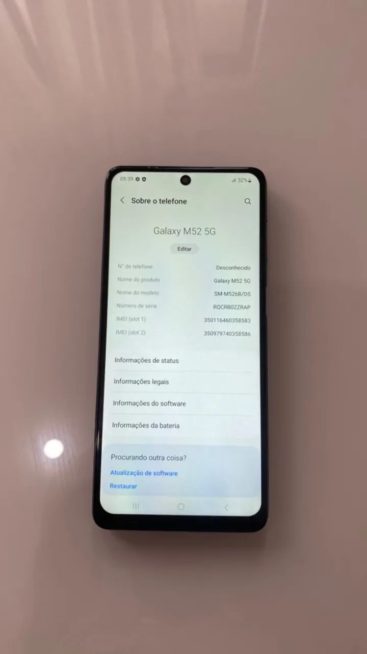 Samsung Galaxy M52 5g - Celulares e Smartphones - Candelária, Natal ...