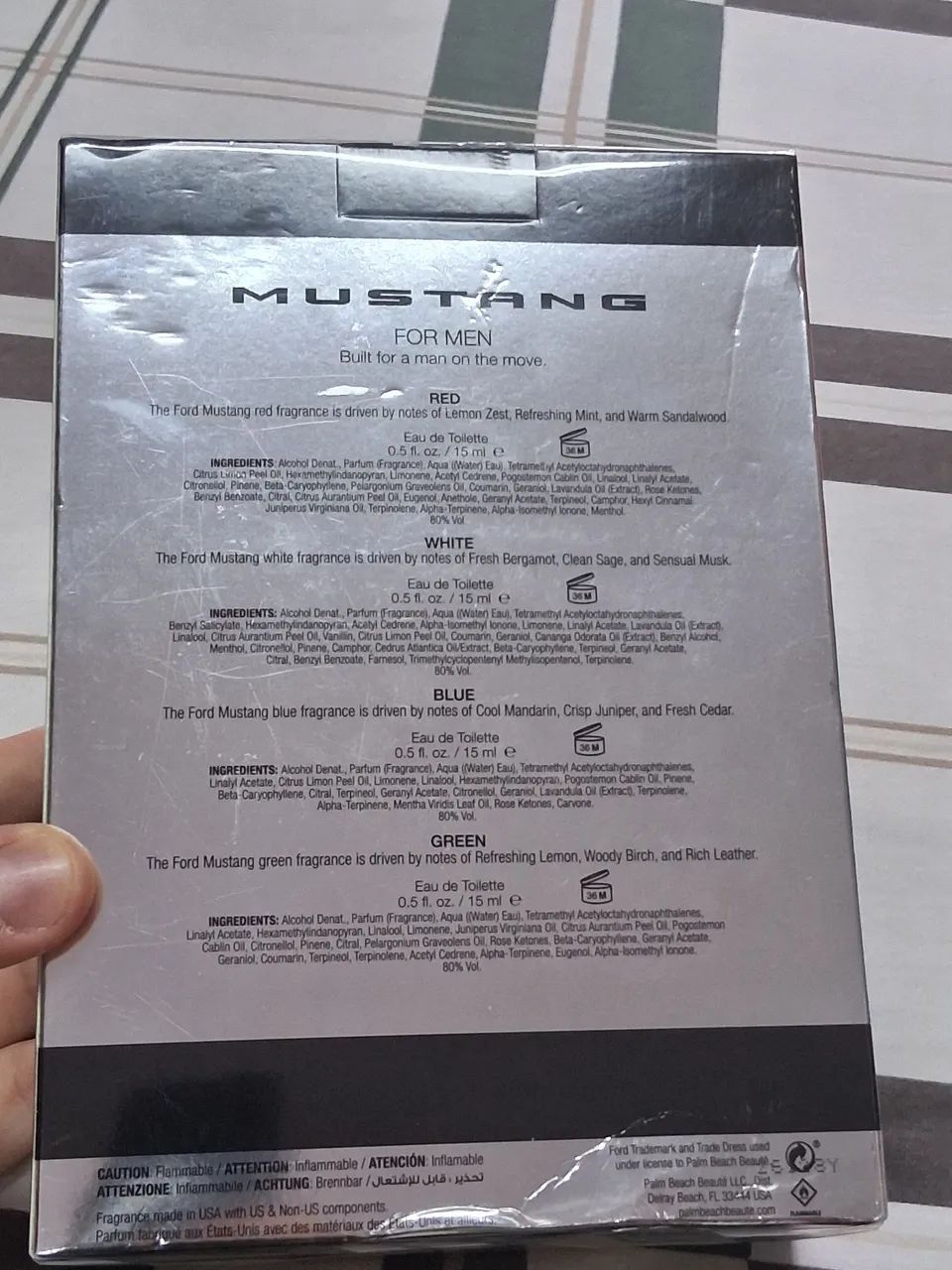 Kit 4 Perfumes Mustang. 15ml cada - Foto 2
