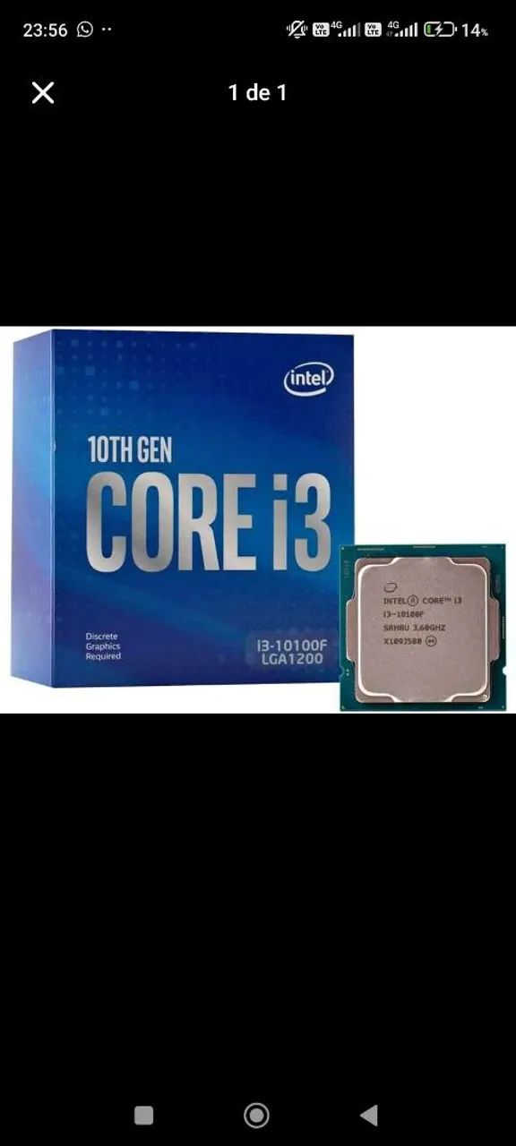 Kit placa mãe e processador Intel Core i3 10100f e h510m hvs 2.0 - Foto 4