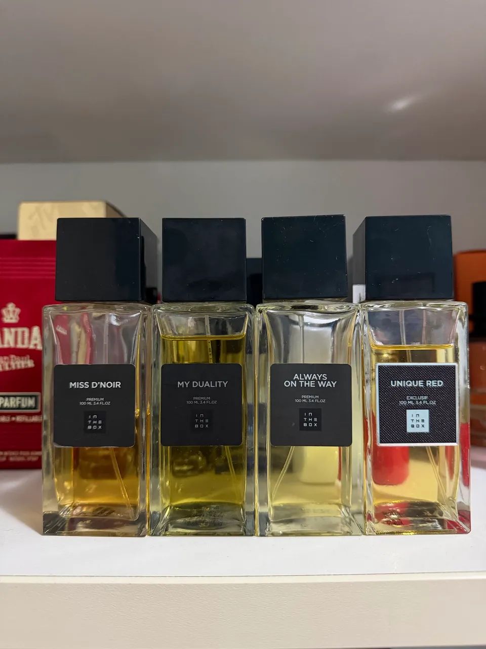 Kit 4 perfumes femininos In the Box