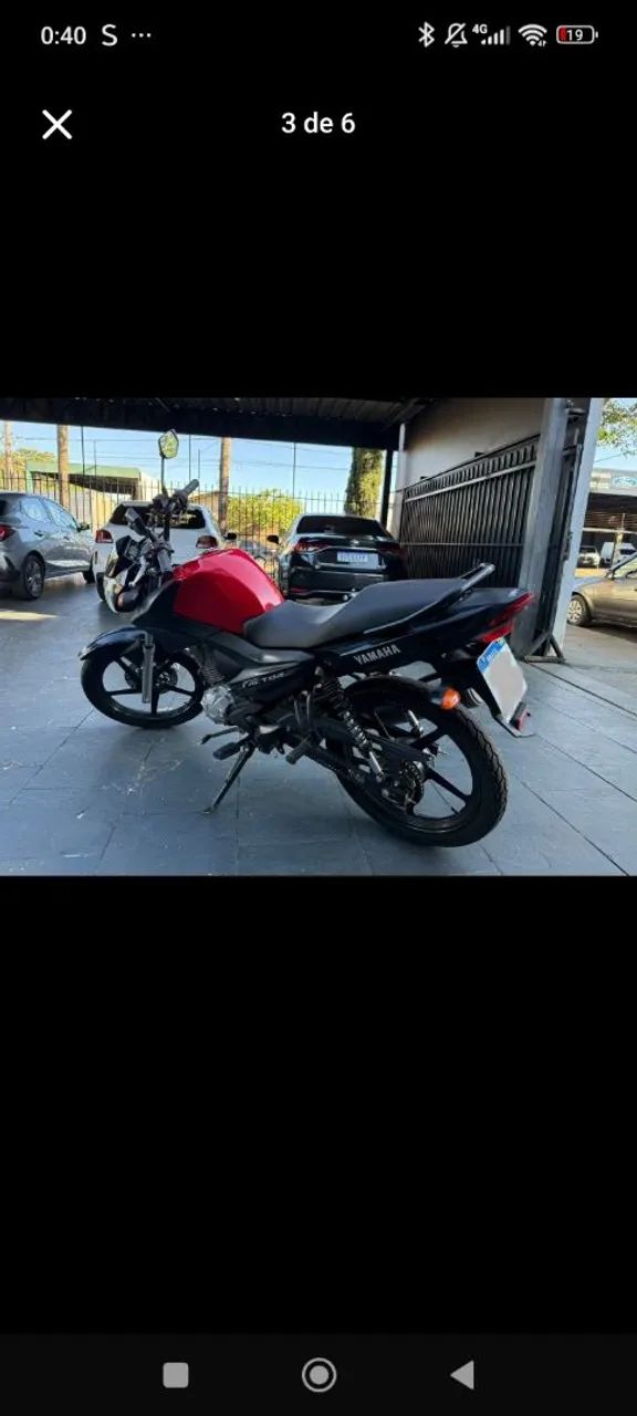 Moto factor 125 vermelho  - Foto 4