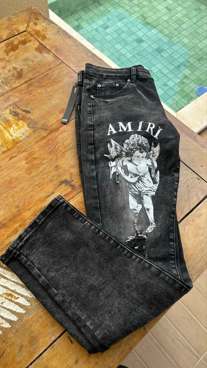 Calça amiri jeans 40Br - Foto 3