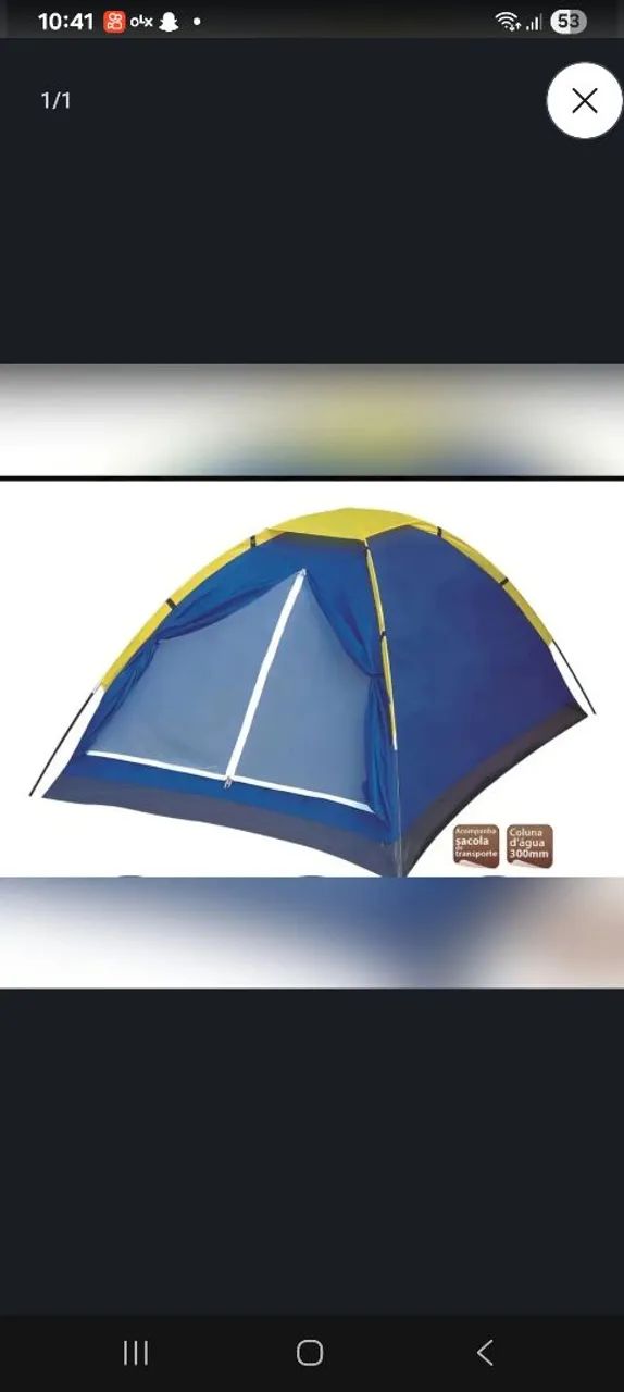 Vendo barraca e colchonete junto usando 1 vez  - Foto 3