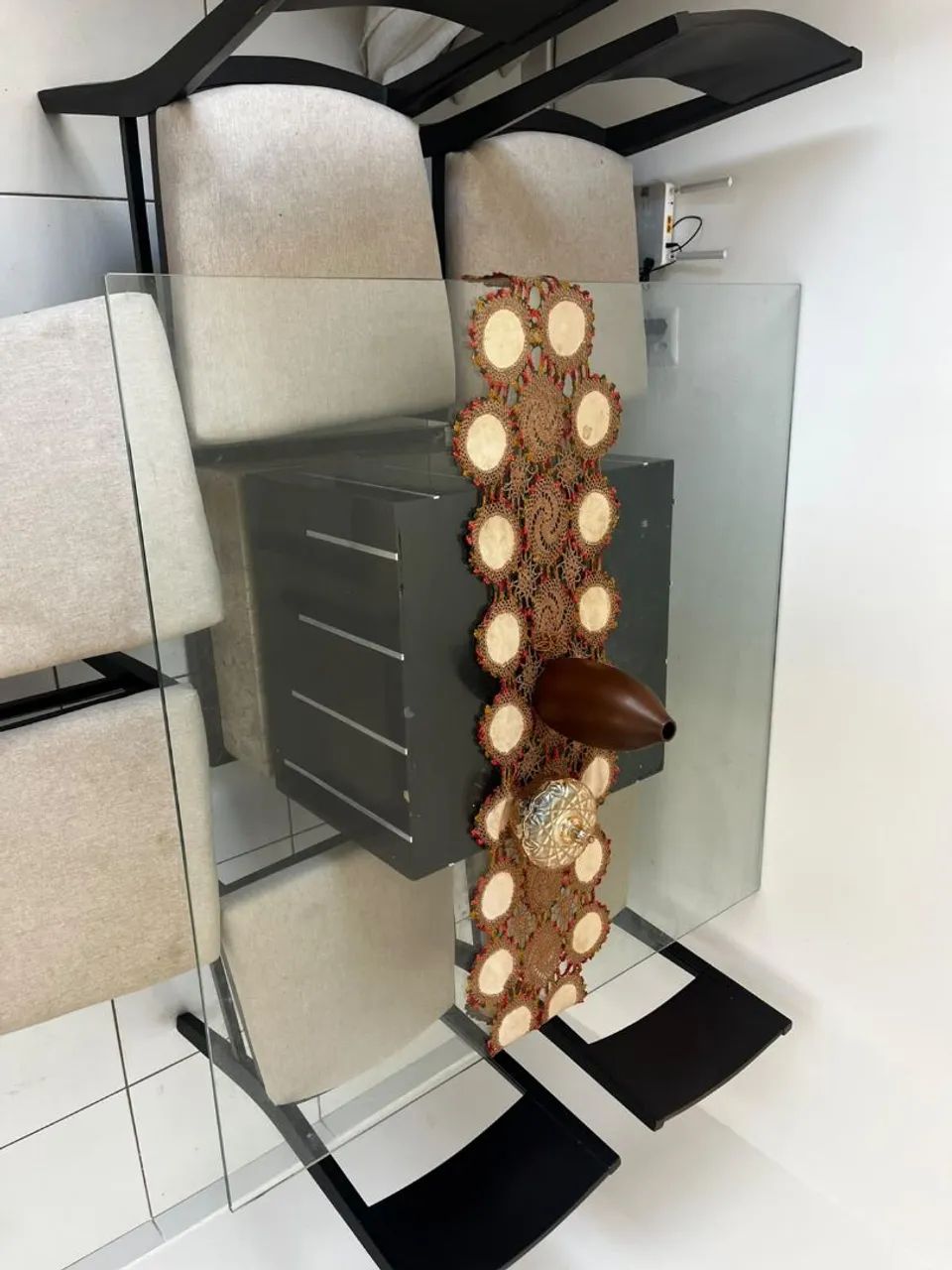 Mesa 6 Lugares de vidro, com preço bom !  - Foto 4