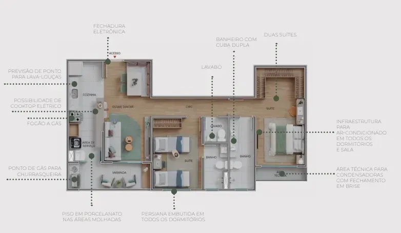 PLANTA 69m²