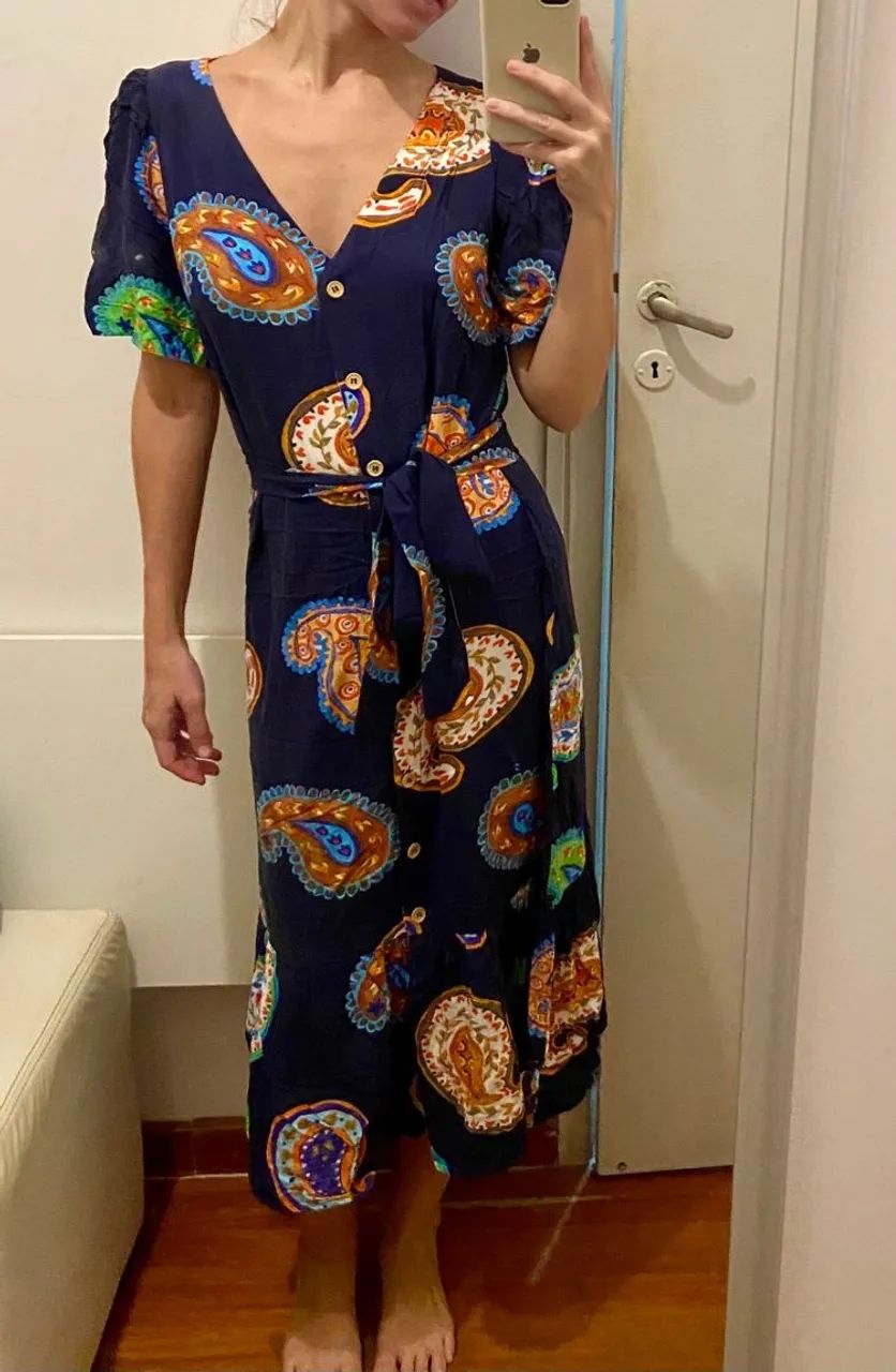 Vestido Midi Gio estampado - Foto 5