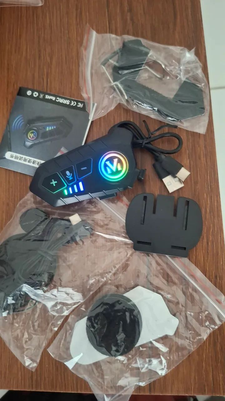 Fone Intercomunicador Bluetooth Para Capacete  - Foto 4