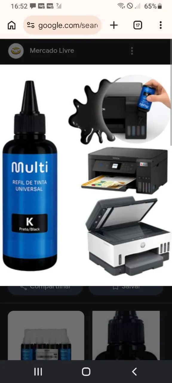 Tinta impressora Epson black - K 100ml - Foto 4