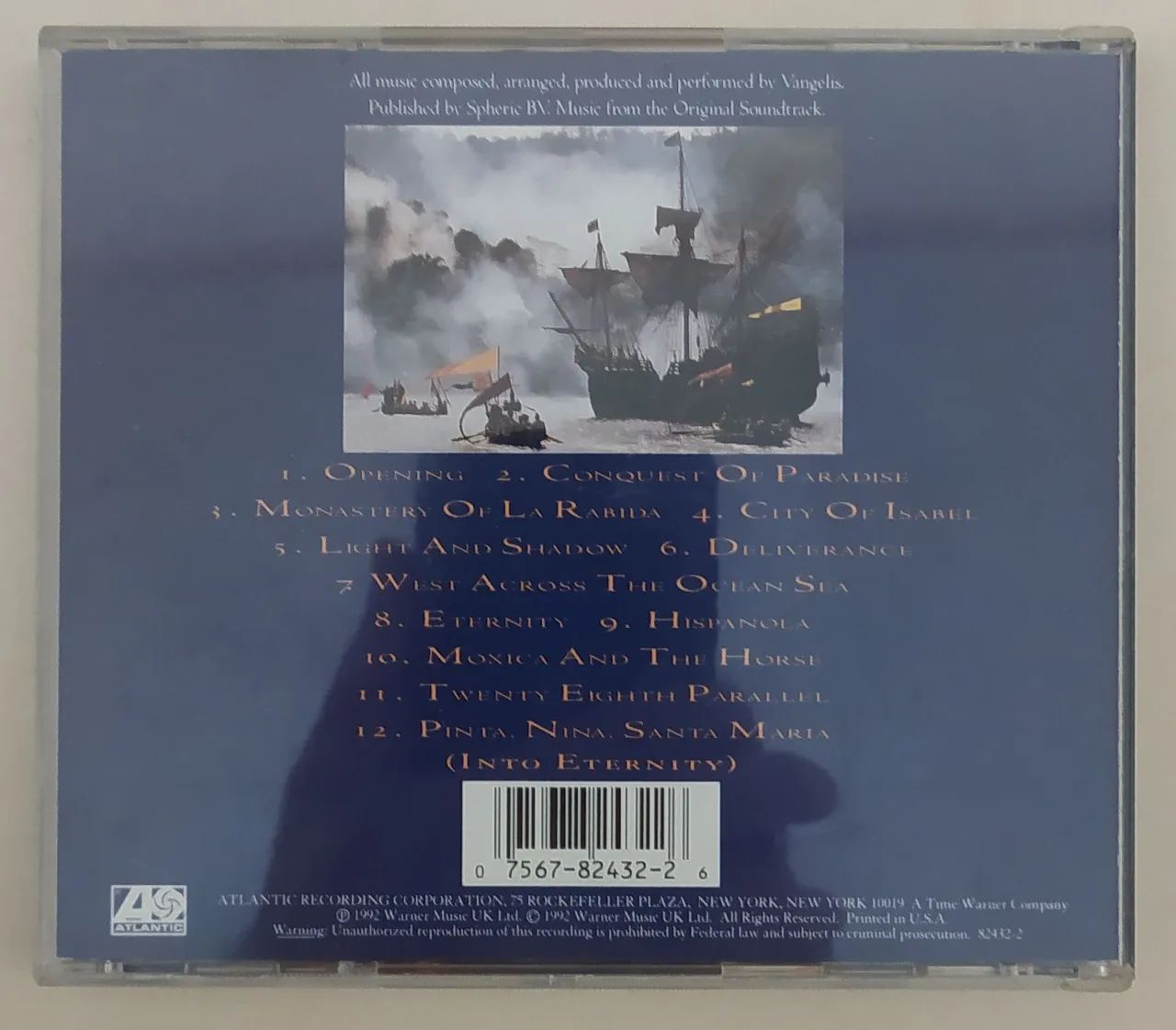 CD Vangelis - 1492 Conquest of Paradise - Foto 2