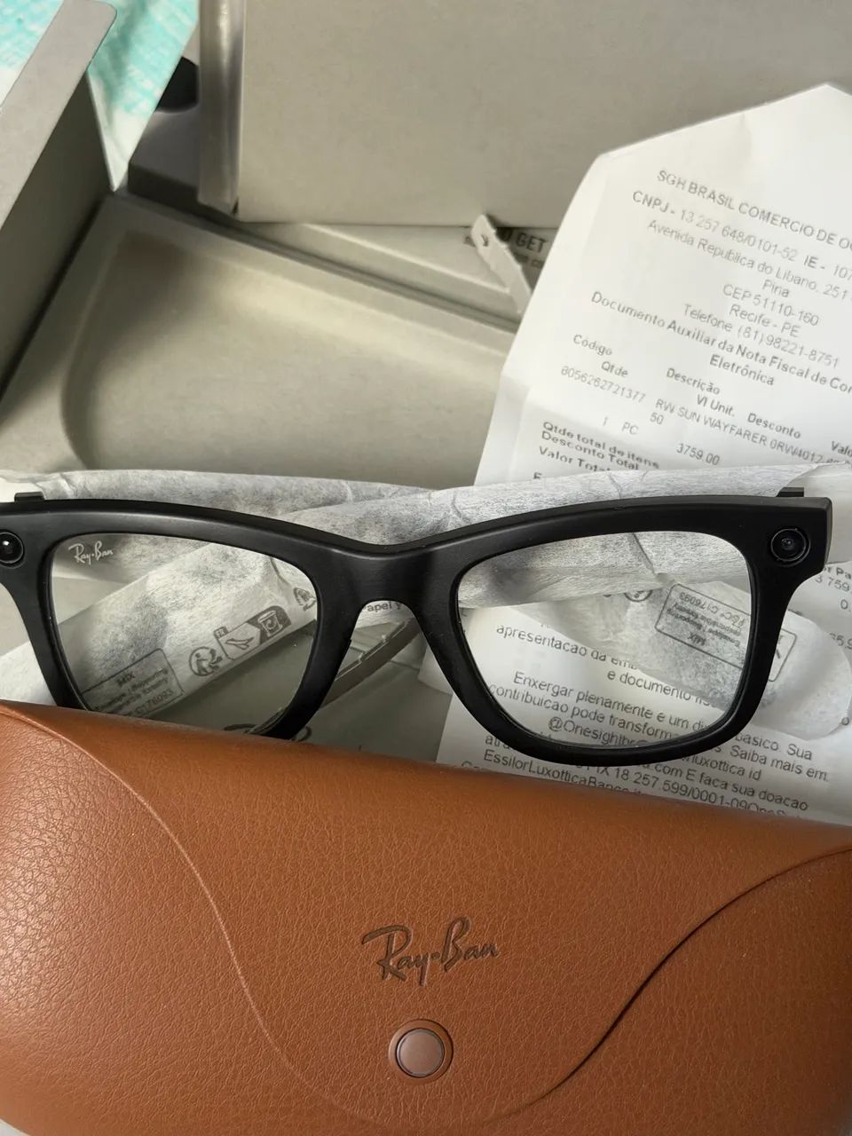 Óculos Rayban Meta Gen2 Wayfarer Transitions  - Foto 4