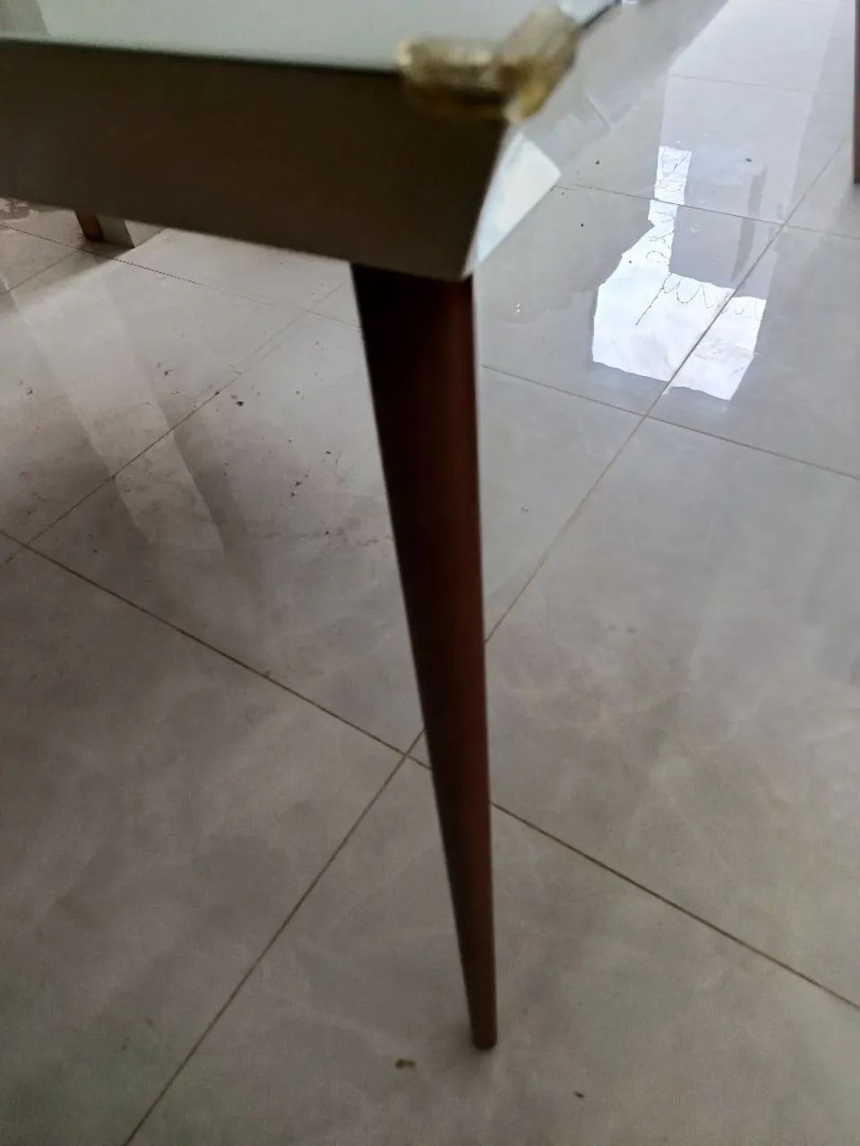 Mesa com tampão de vidro - Foto 3