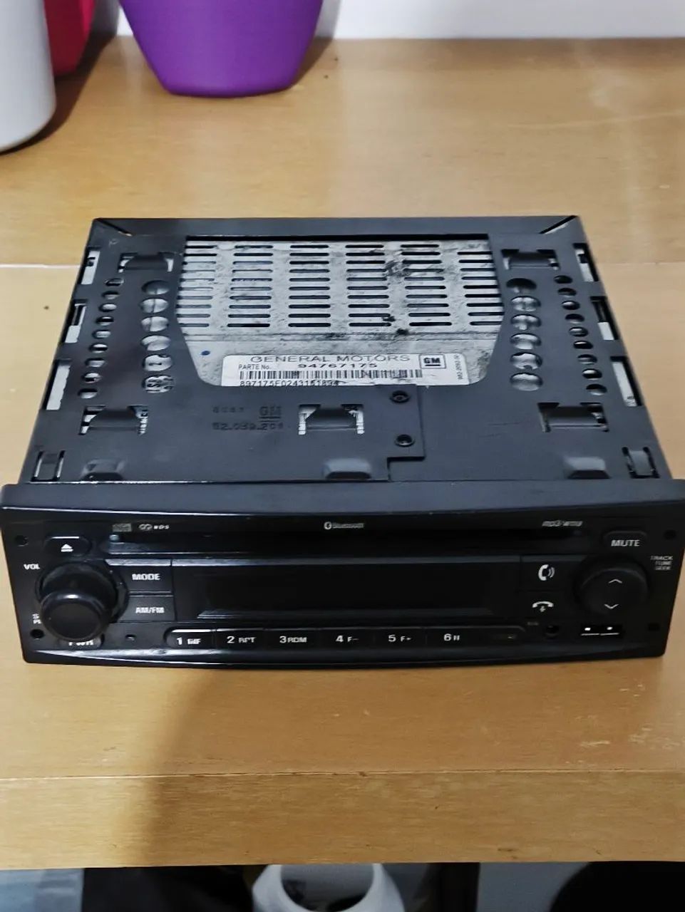 Radio clarion original cor azul 