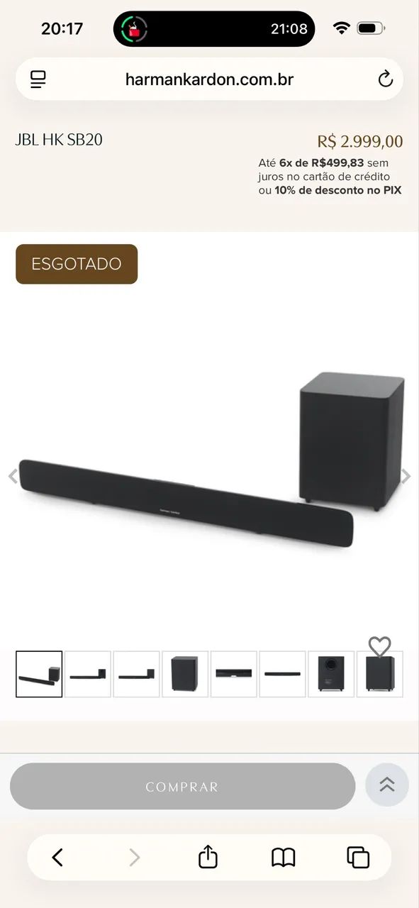 Soundbar com subwoofer Harman / kardon - Foto 3