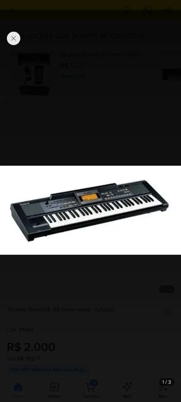 Teclado roland E-09. - Foto 4