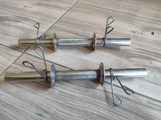 Par de barras de alteres com presilha 