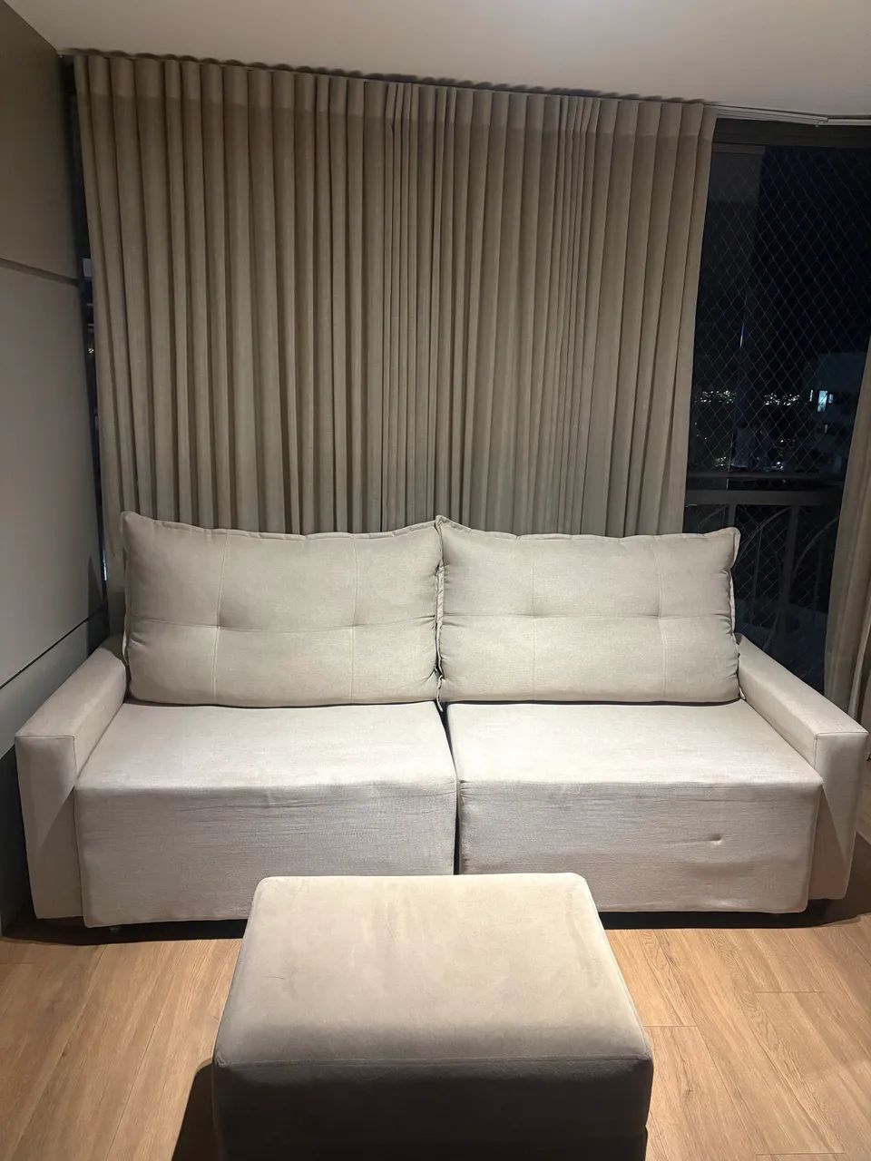 Sofá retrátil em linho - Foto 3