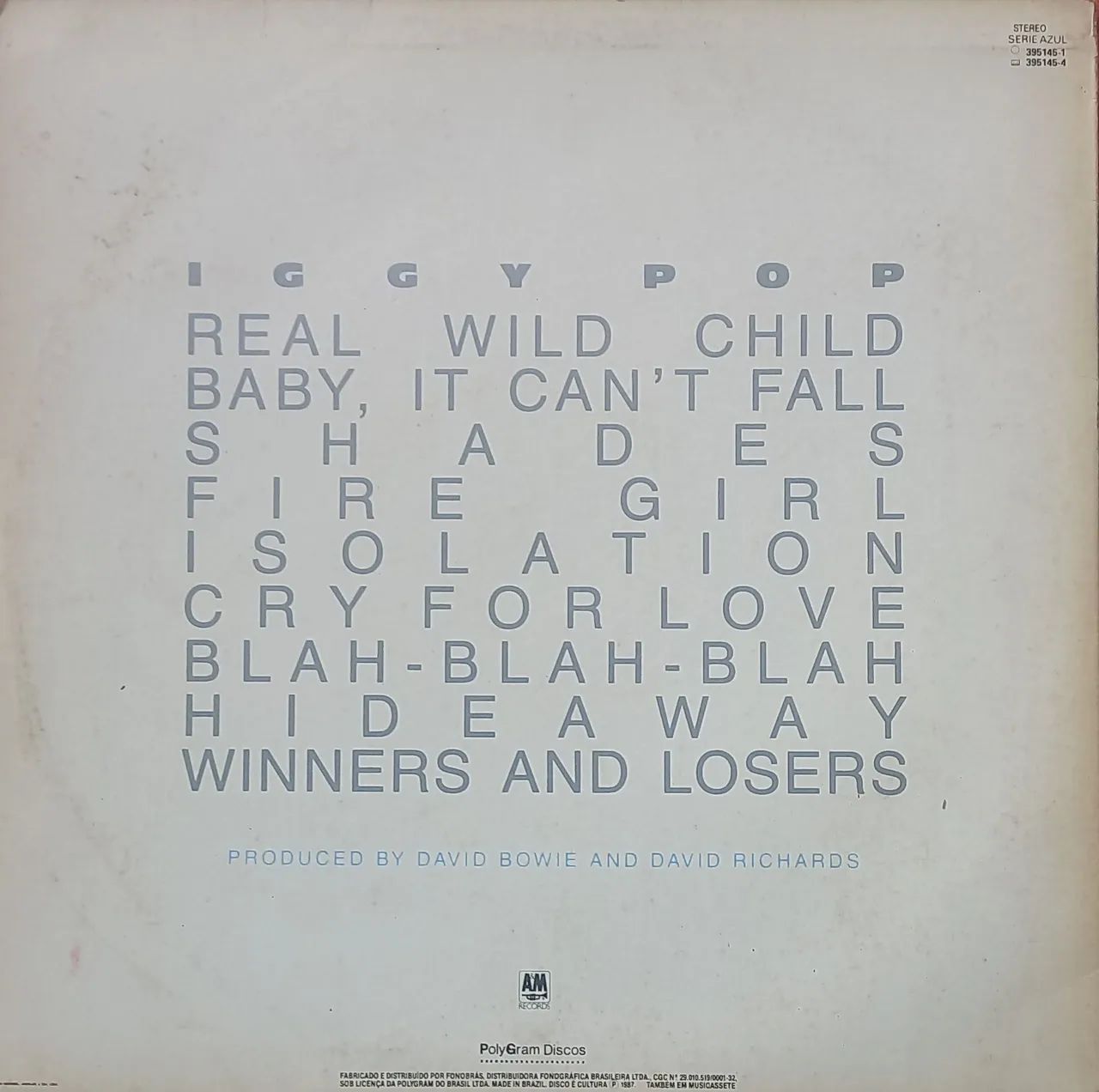 VENDO LP DISCO VINIL IGGY POP BLAH BLAH BLAH  - Foto 2