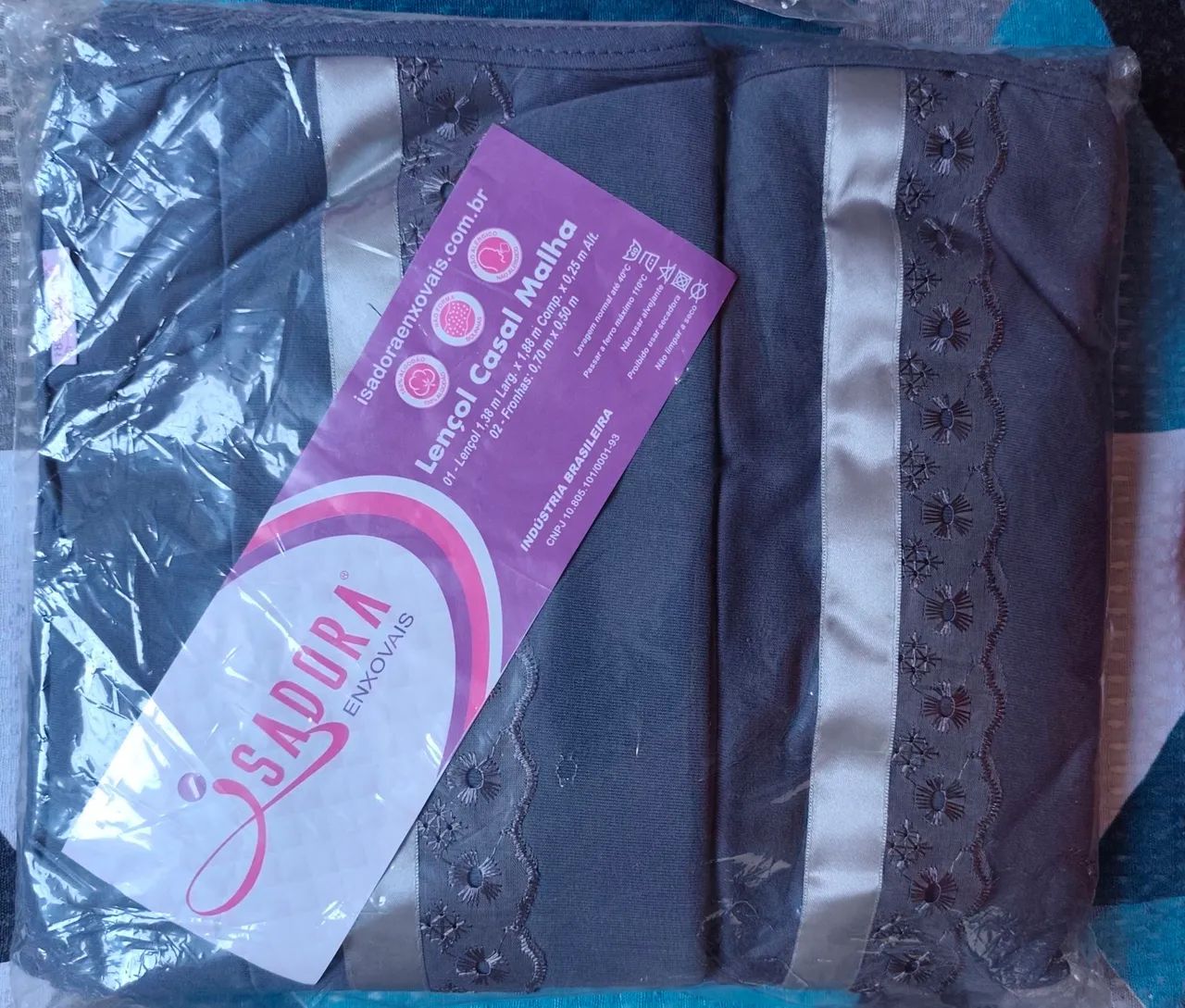 Lençol de casal 100% Algodão  - Foto 3