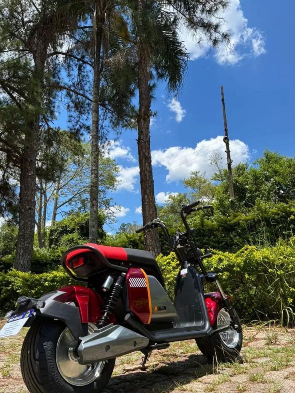 Scooter elétrica modelo 701 sport com baú  - Foto 2