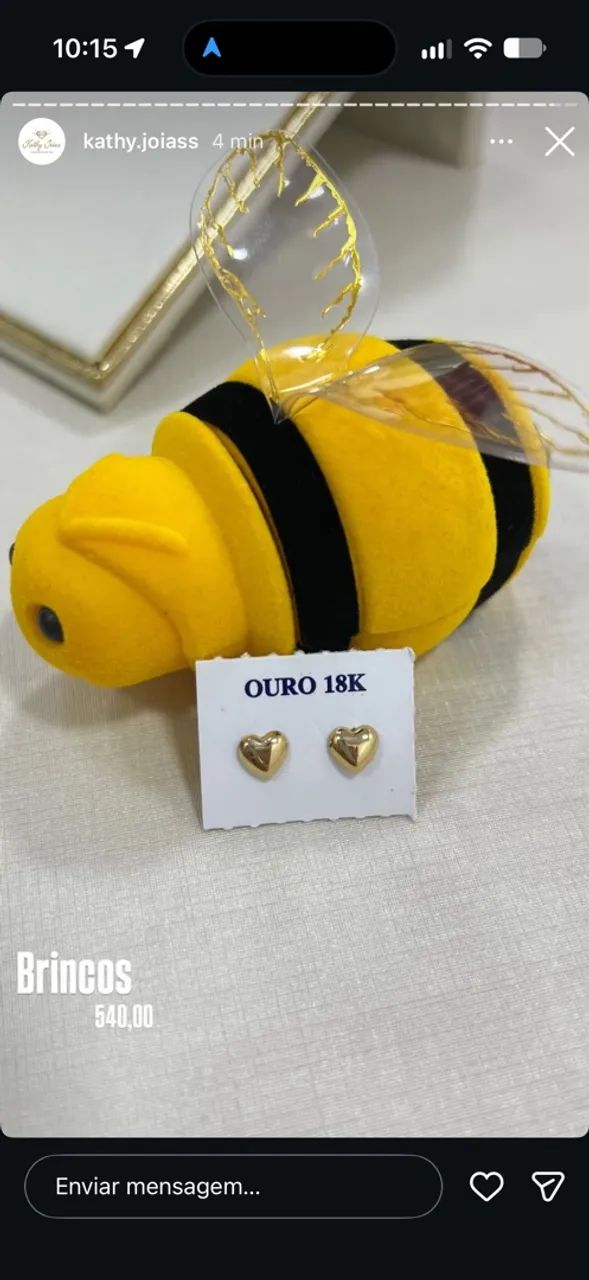 Brinco ouro 18k