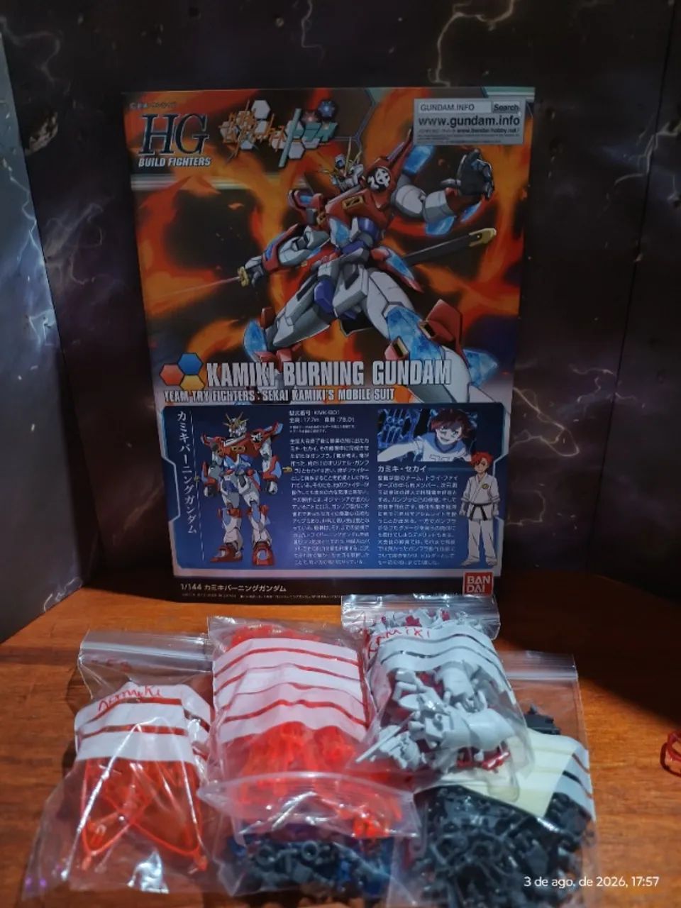 Model Kit Kamiki Burning Gundam HG - Foto 2
