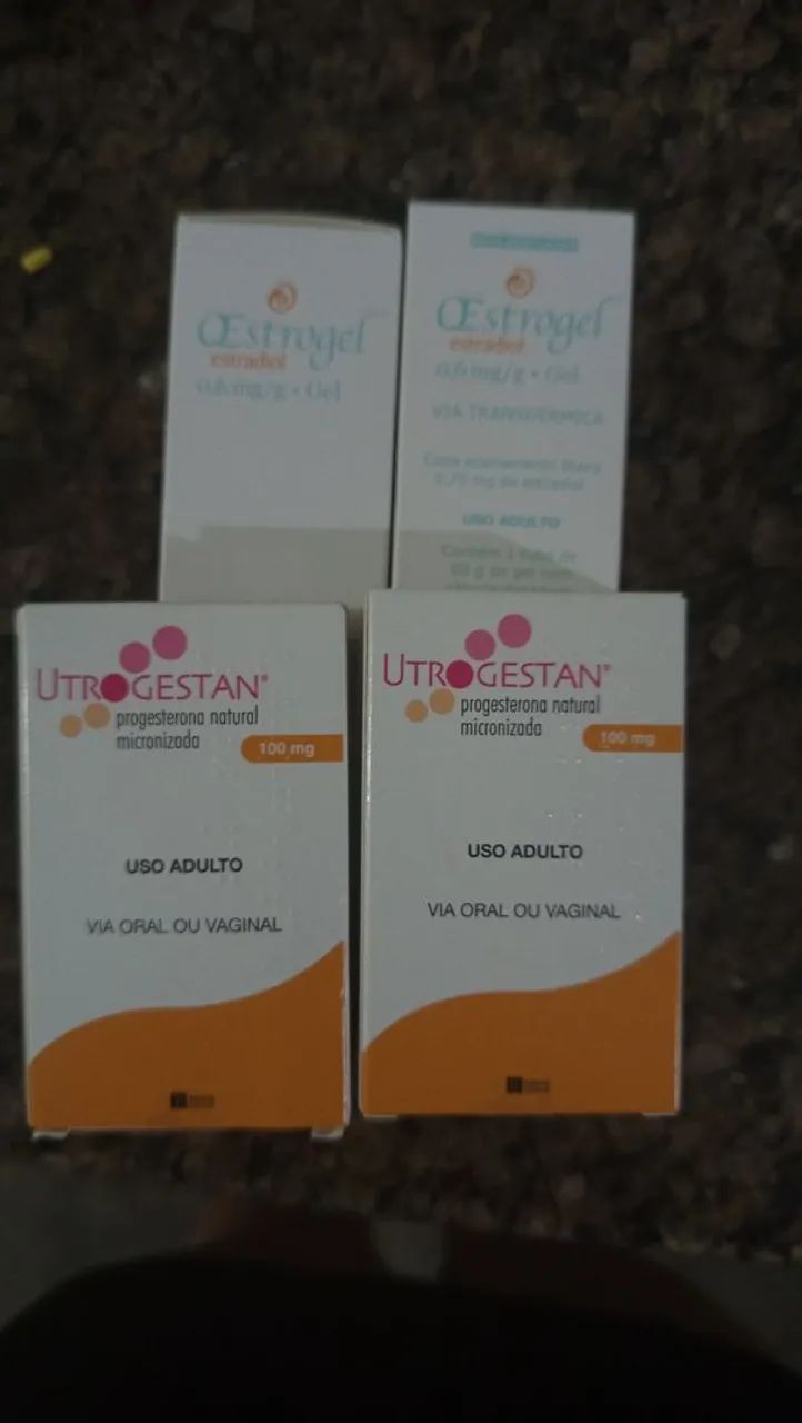 Progesterona natural e oestrogel 