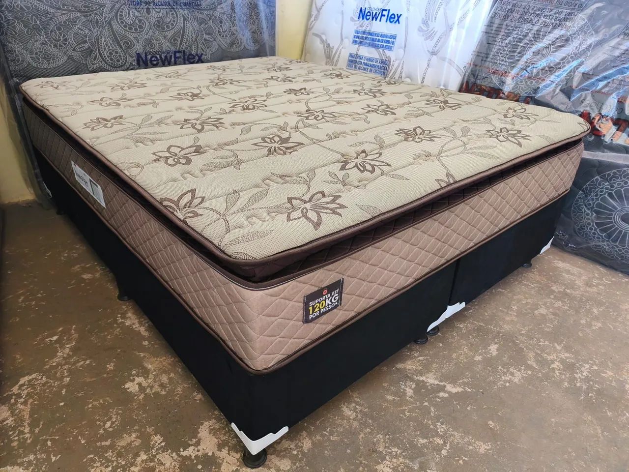 Promoção Cama Box Queen Size Colchão D33 com Pilow Top 