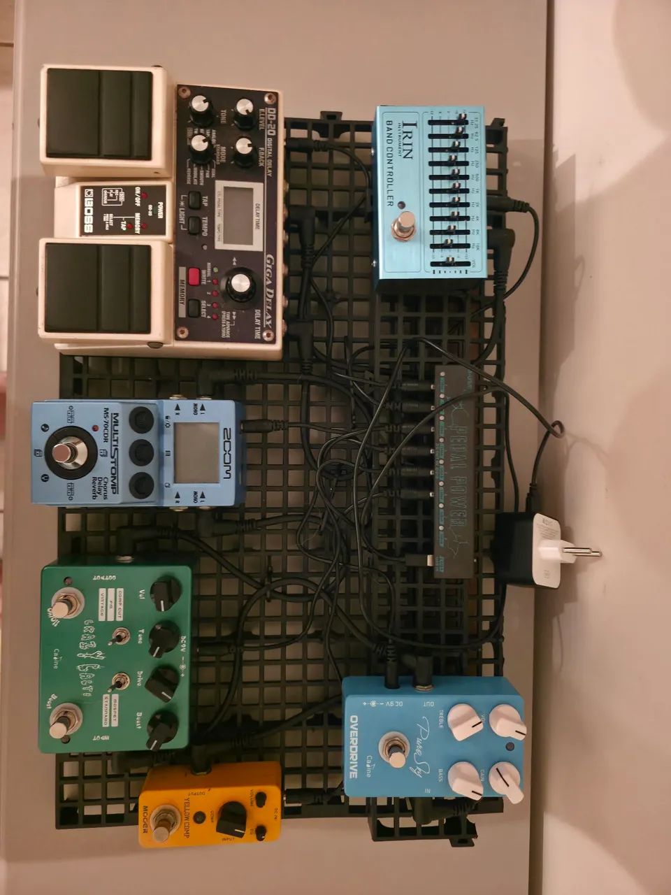 Set de pedais de guitarra