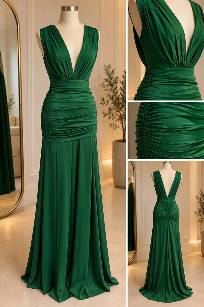 Vestido verde madrinha (36 a 40) - Foto 3
