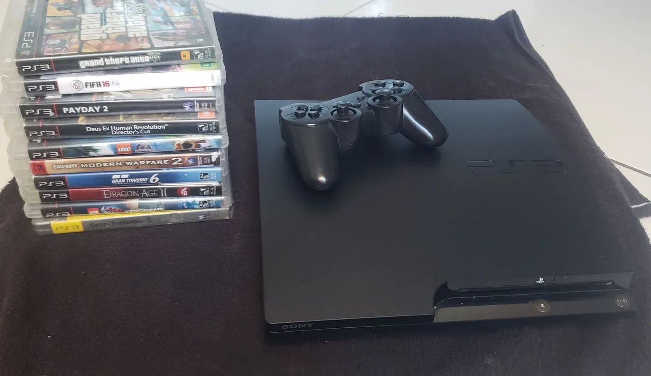 Ps3 com 10 jogos originais  - Foto 3