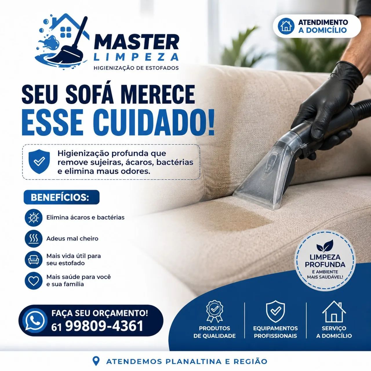 Limpeza de sofa