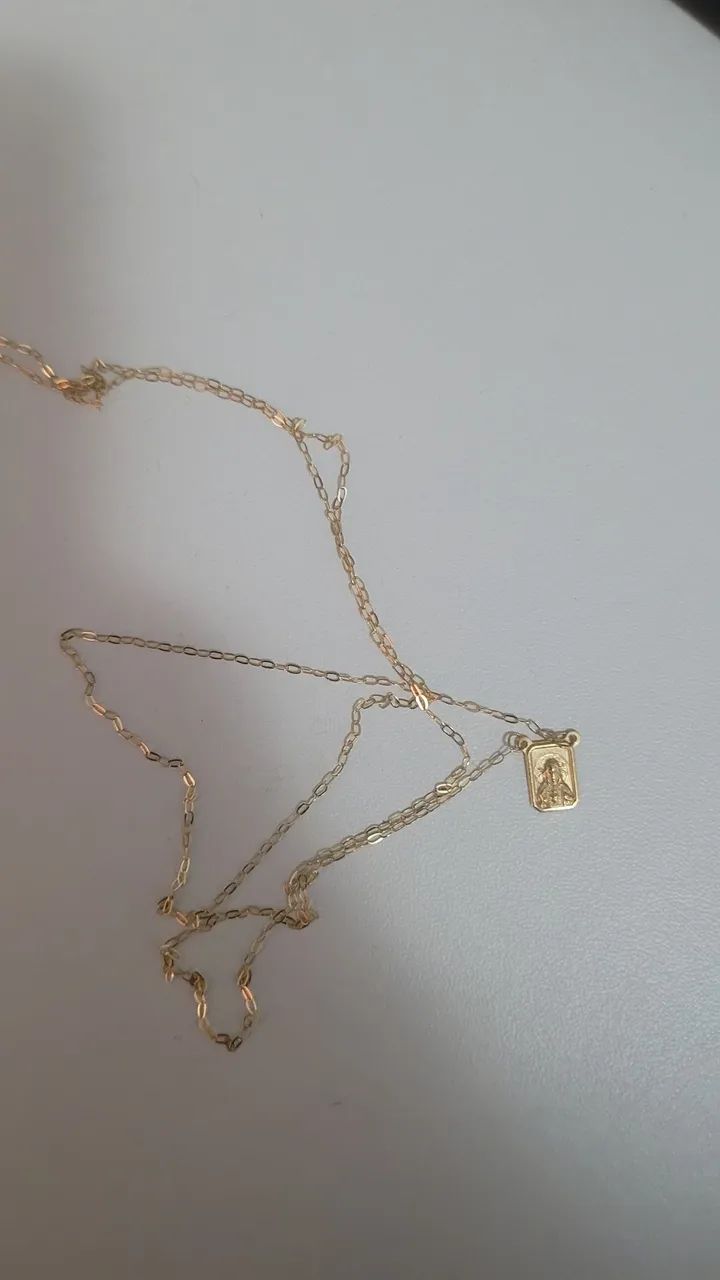 Escapulario ouro18k 
