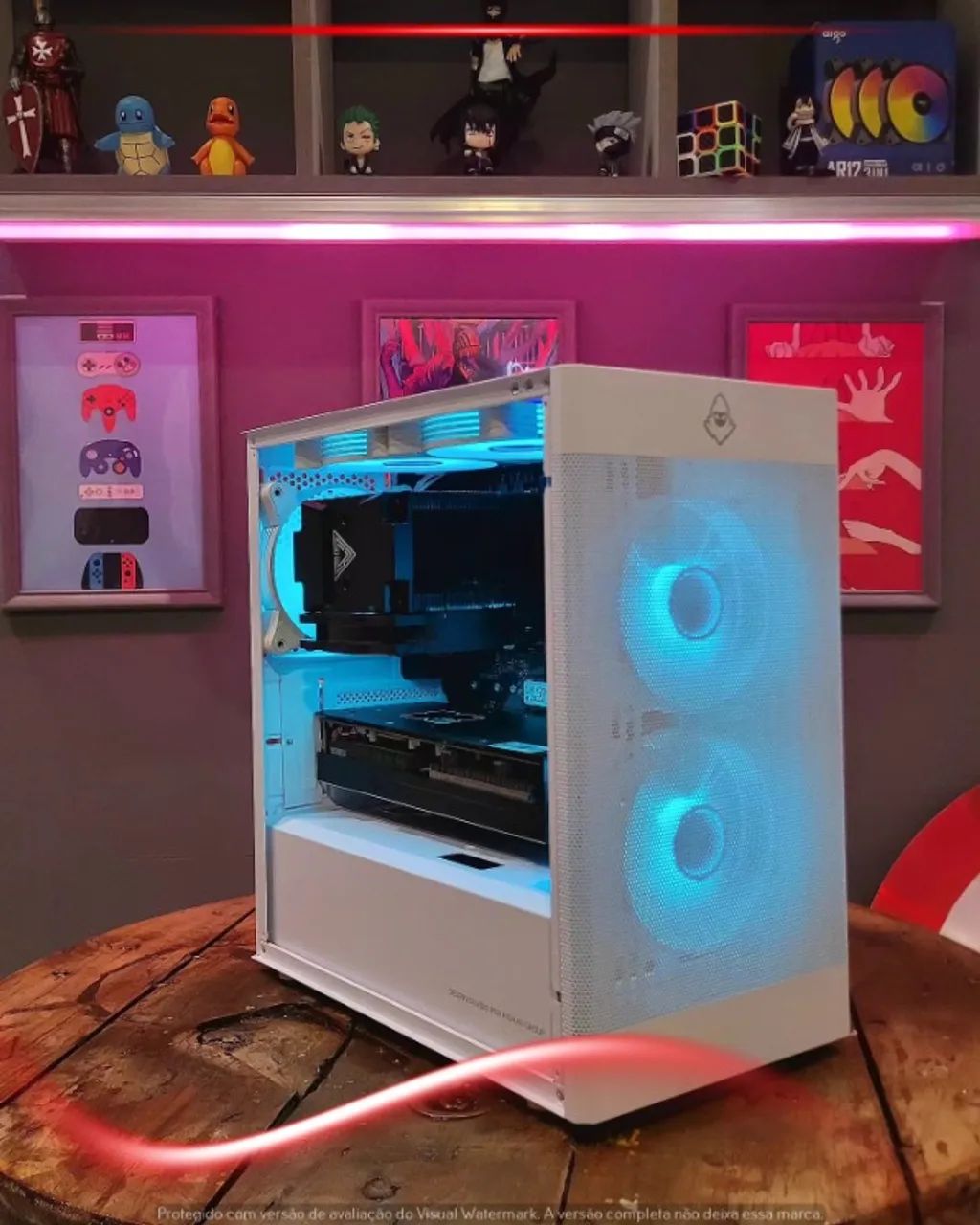 Setup R5 3600, RX 5700 XT 8GB, 32GB RAM, Aorus B550M, NVMe 256GB, Gabinete Mancer - Foto 5