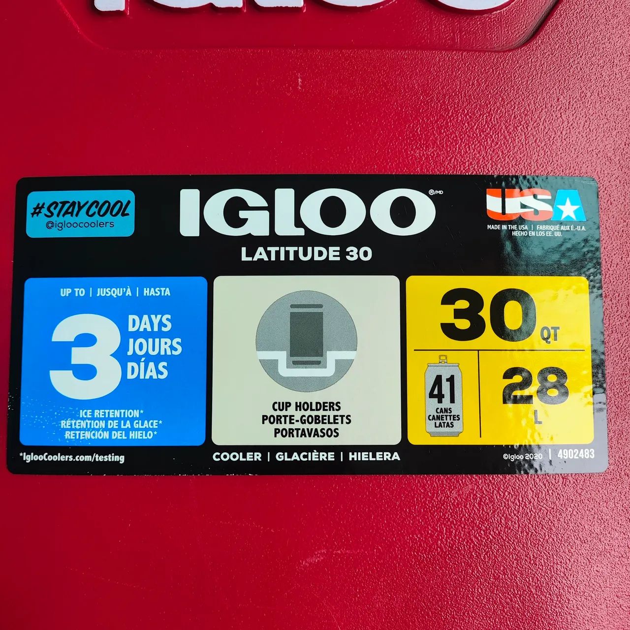iGloo Cooler Caixa Térmica importada cabe 41 latas - Foto 2