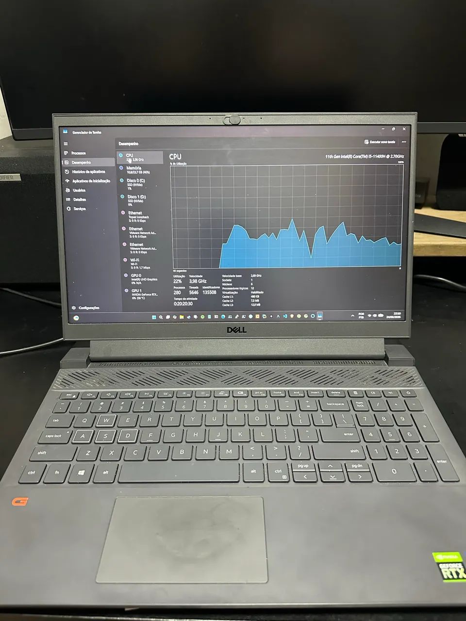 Notebook Gamer Dell G15 - 24GB RAM - CORE i5 - RTX 3050 - Foto 4