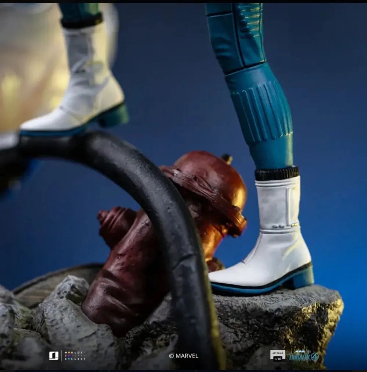 Mulher Invisível e Franklin Fantastic Four 1/10 Iron Studios  - Foto 5