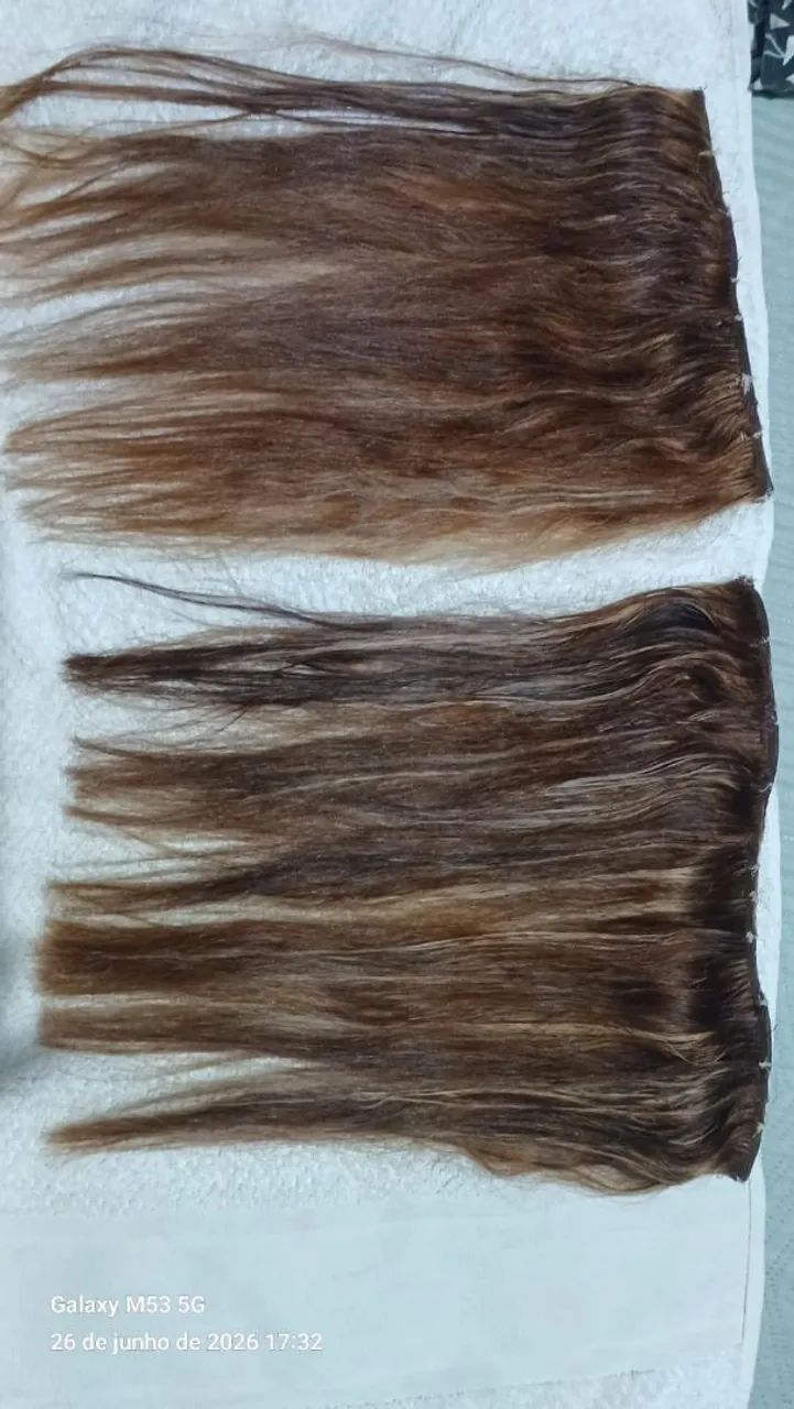 Aplique cabelo humano tic-tac