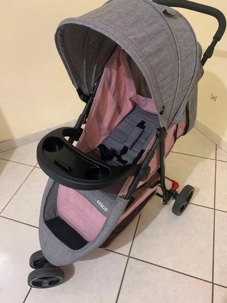 Carrinho de bebê, mais bebê conforto mais base Cosco. - Foto 4
