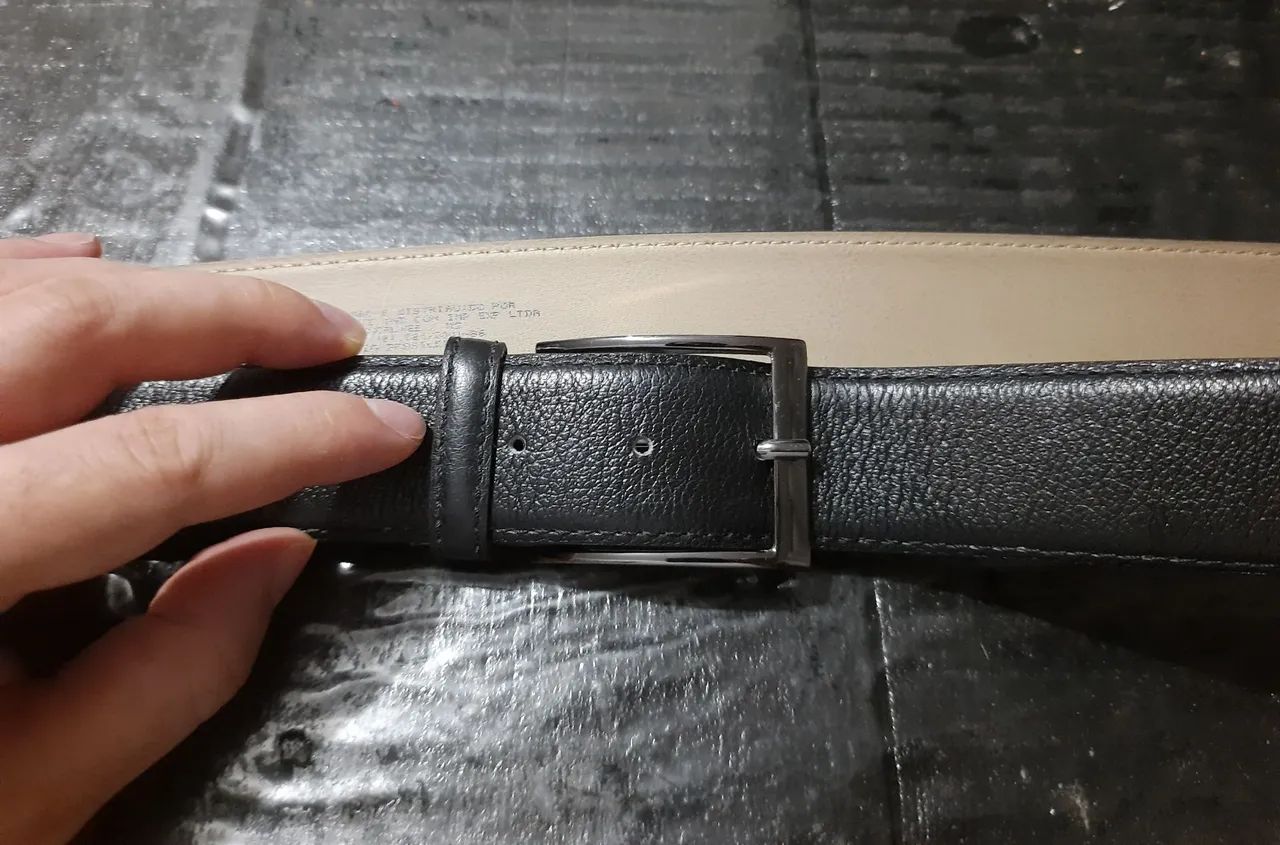 Cinto Masculino Fasolo em Couro TAM 120. 