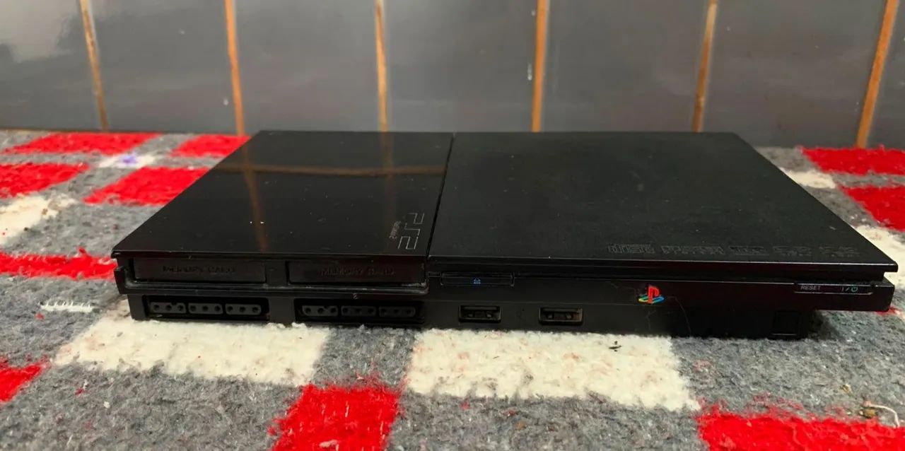Playstation 2 Slim - Completo Com 2 Controles E Acessórios - Foto 5