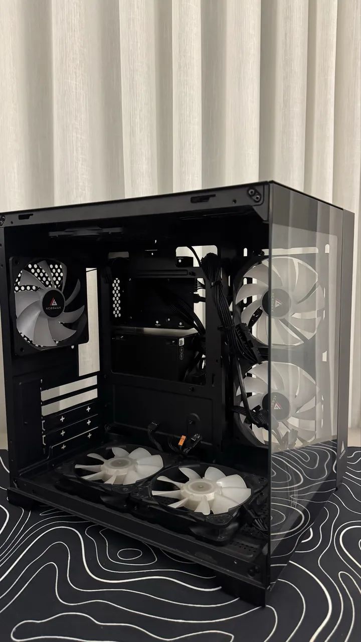 Gabinete mid tower com 6 coolers já instalados  - Foto 3