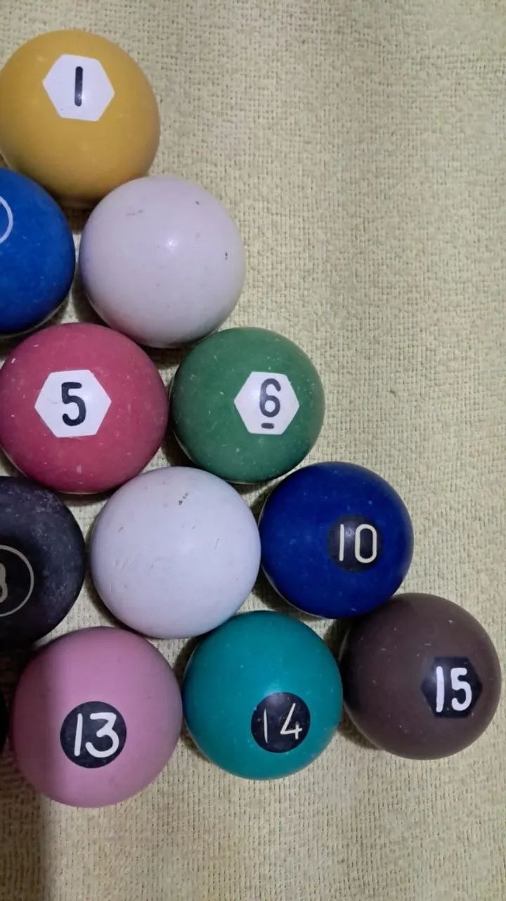 Jogo Bolas de Bilhar (Incompleto Faltam 2) - Foto 5