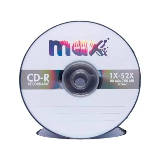 Kit com 4 CDs Virgens Maxprint CD-R 700MB 80 Min 52X | Gravável | PC/Mac | Alta Qualidade - Foto 2