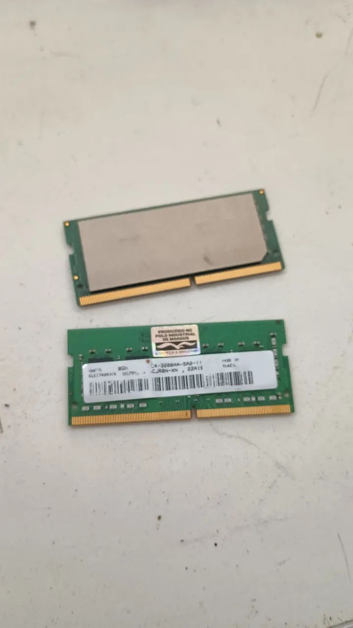 Memória notebook 8gb cada